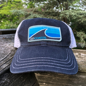 Sol Wave Trucker (Relaxed) - Aqua / Navy / White